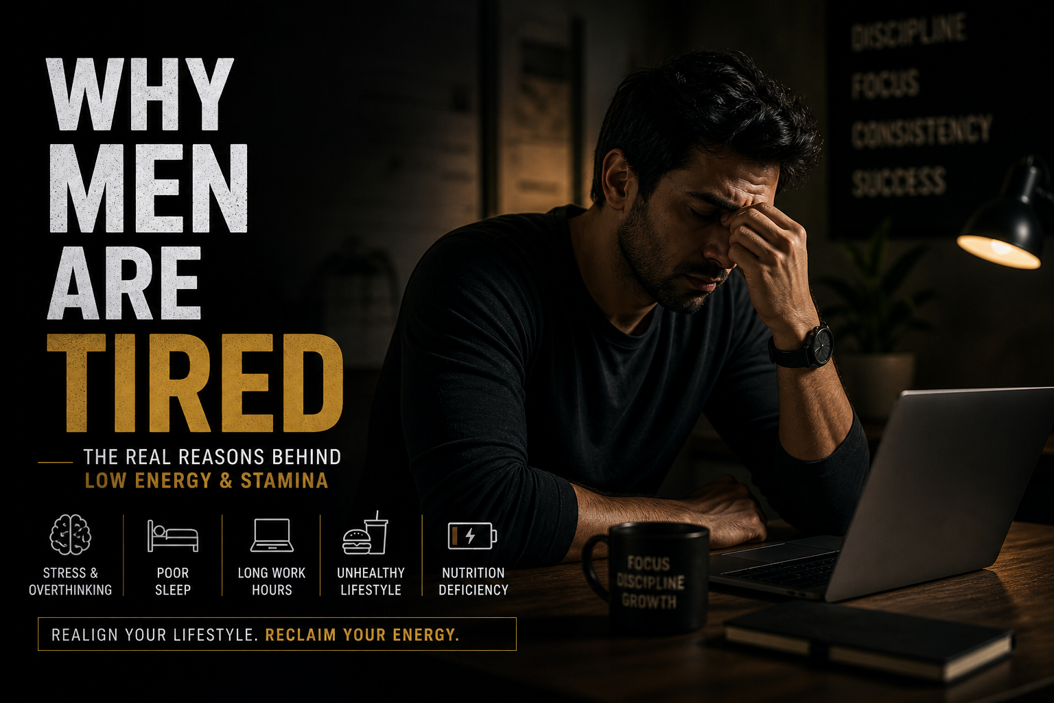 Why Modern Men Feel Low on Energy & Stamina (And What You Can Do)